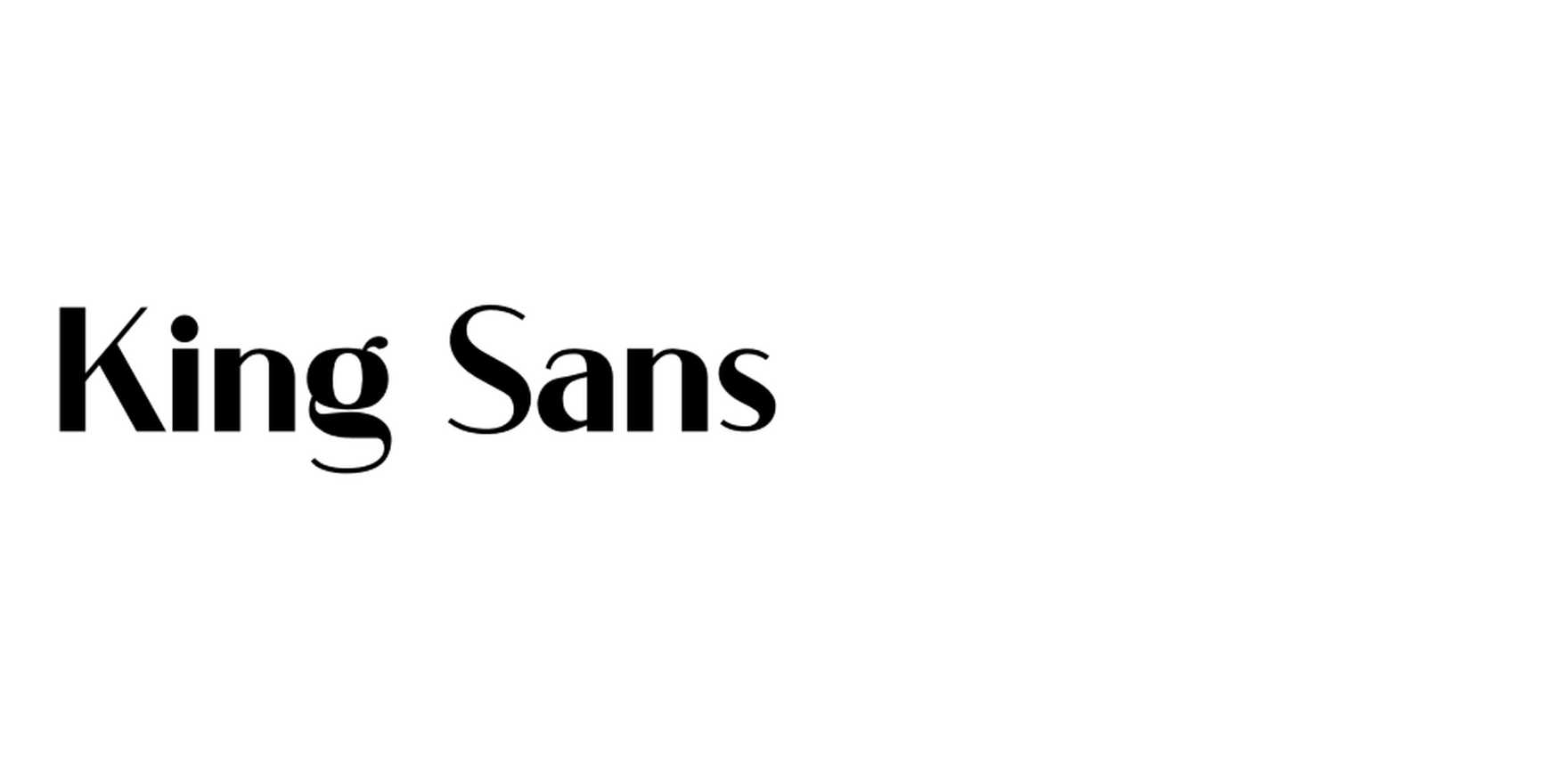 King Sans in use - Fonts In Use