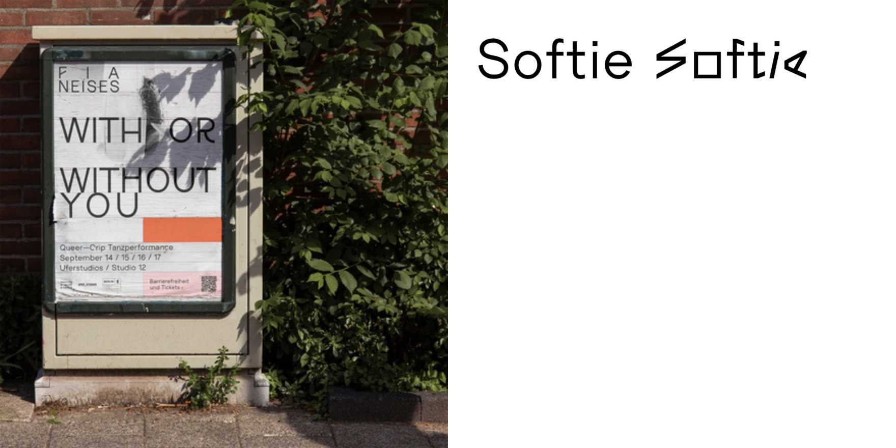 With or Without You poster Fonts In Use