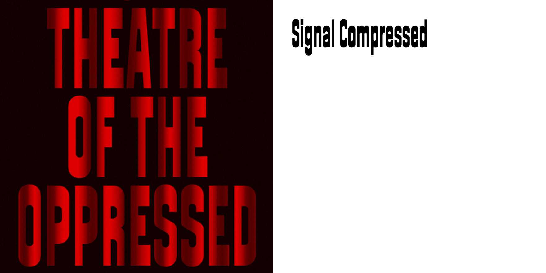 Theatre of the Oppressed – Augusto Boal (Pluto Press) - Fonts In Use