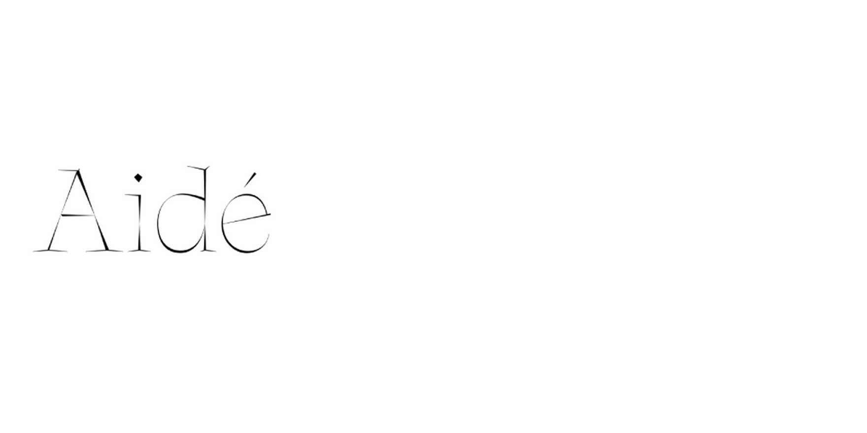 Aidé in use - Fonts In Use